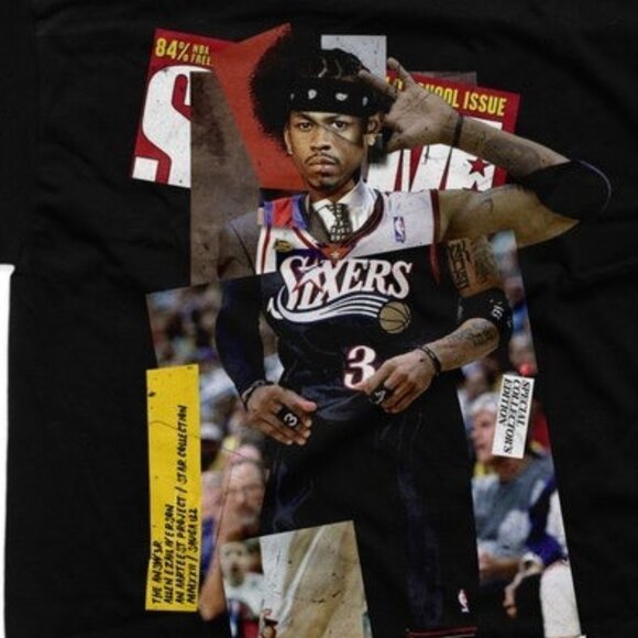 Allen Iverson - The Answer Montage T-Shirt, Graphics Unisex Retro Shirt - Picture 2 of 3
